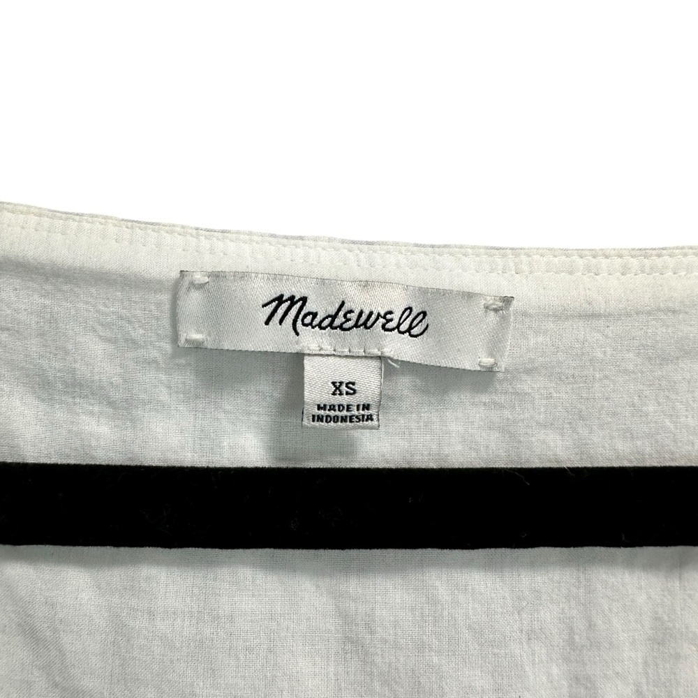 Madewell Patchwork Gingham Button-Front Tiered Mi… - image 7